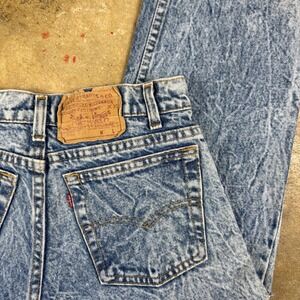 Vintage Levi's 506XX Acid Wash Jeans Men's 27.5x29.75 USA Made 80s Crinkle Denim